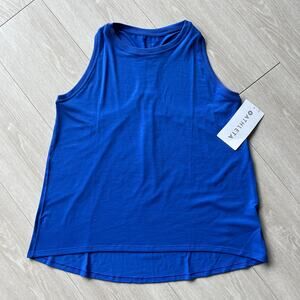 Athleta Ease In Tank Top Racerback Womens Medium Blue